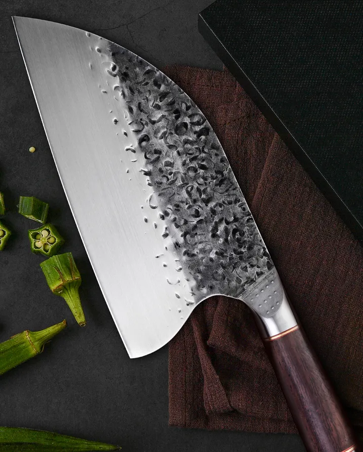 Butcher Knife stainless - Black