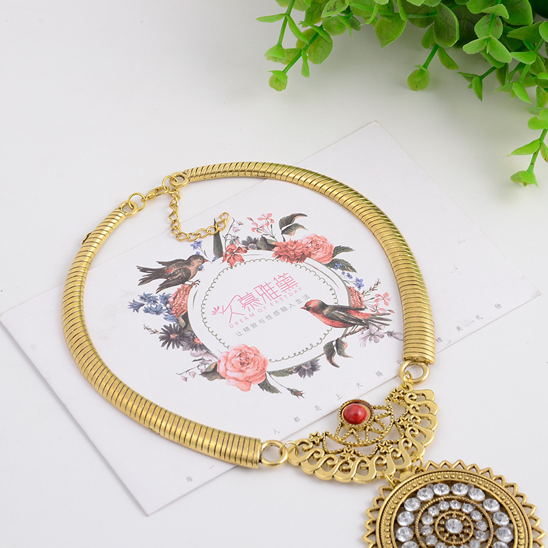 Fringe set with diamond necklace and earrings