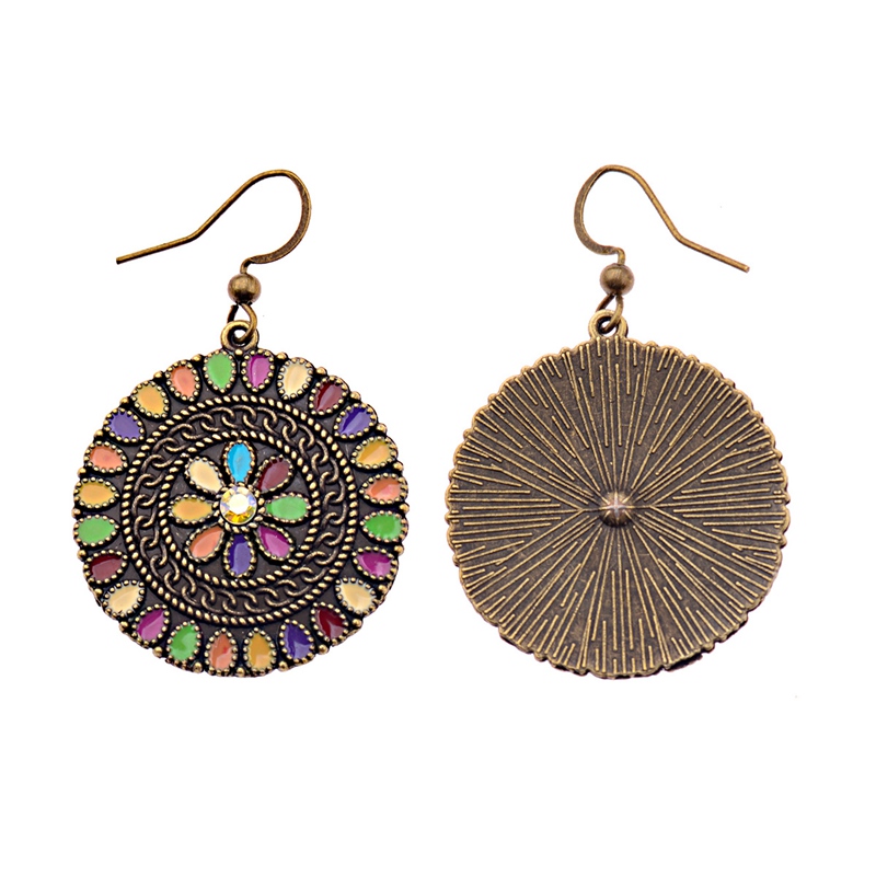 Dripping Flower Rhinestone Earrings