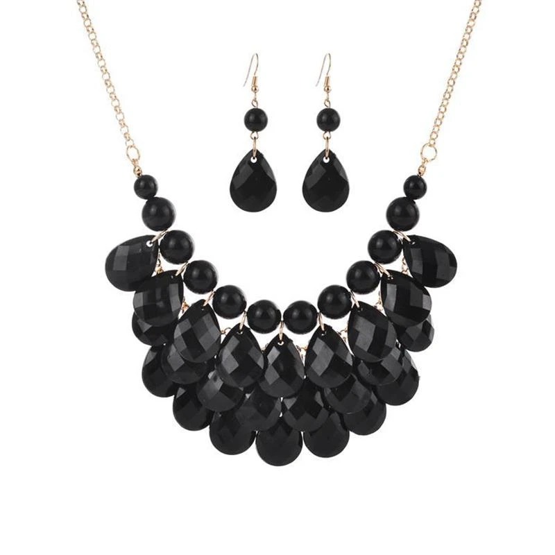 Water drop necklace suit