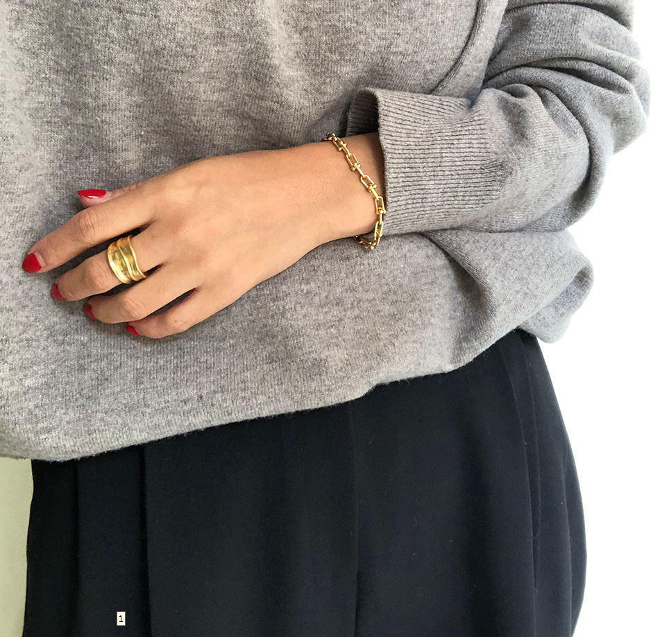 Geometric minimalist irregular ring design sense for women