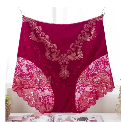 Sexy Lace Tummy Shaping Panties Rose Red - Shop at LoveMi