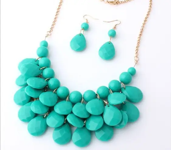 Water drop necklace suit