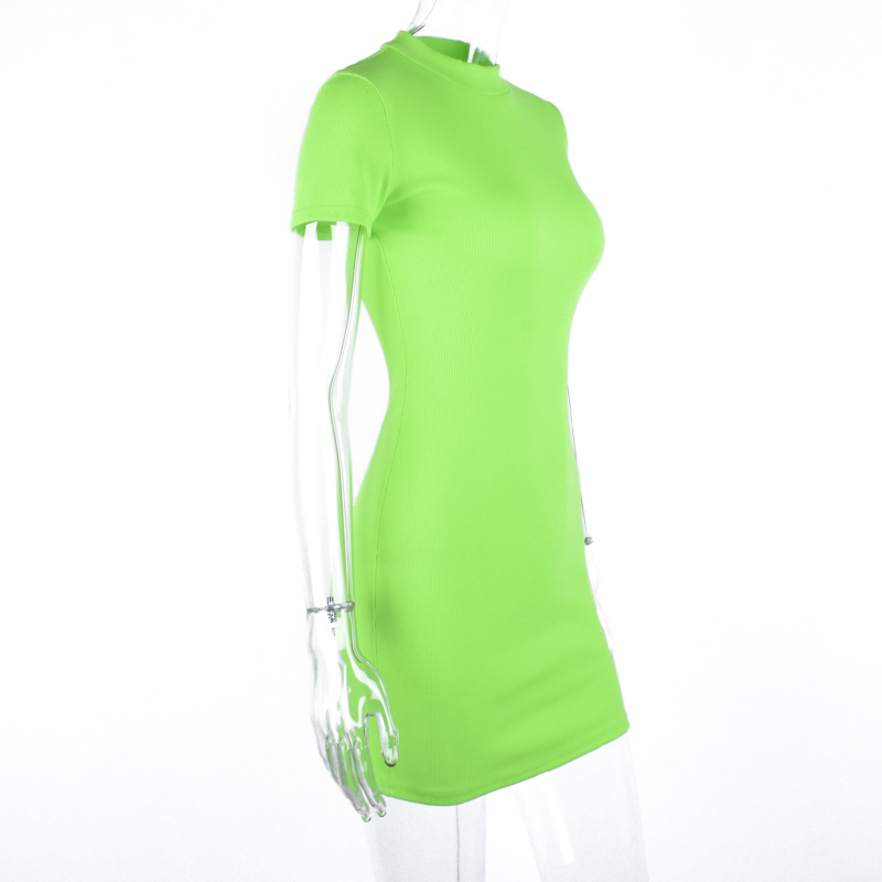 Fluorescent Short Sleeve Jumpsuit