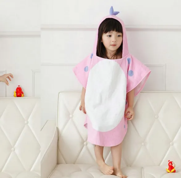 Cotton hooded baby bath cape cape Pink - Shop at LoveMi