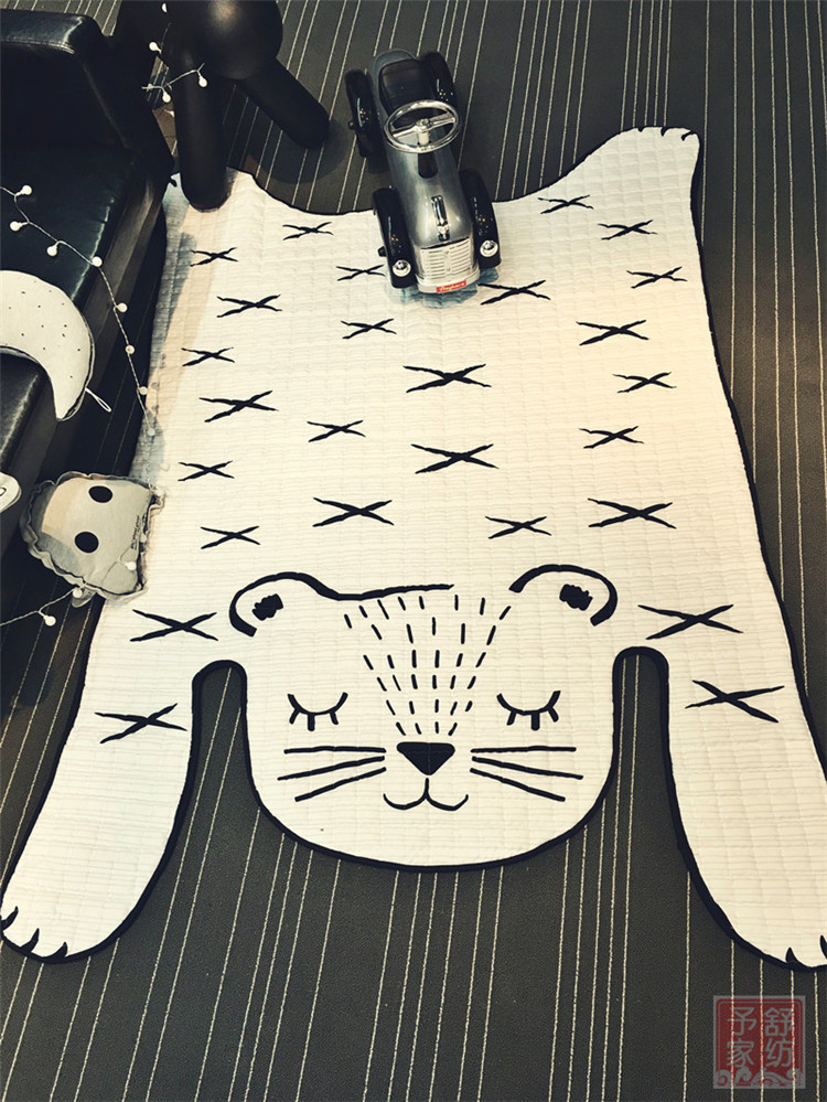 Toys Baby Play Mat Kids Carpet White Tiger Plush Rugs For Liveing Room Decoration Floor Mats Developing Mat For Children — foto 6
