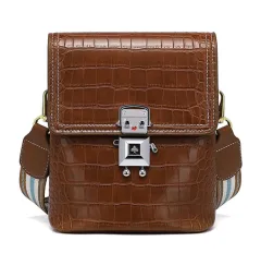 Handbag Shoulder Messenger Bag - Brown - View 1