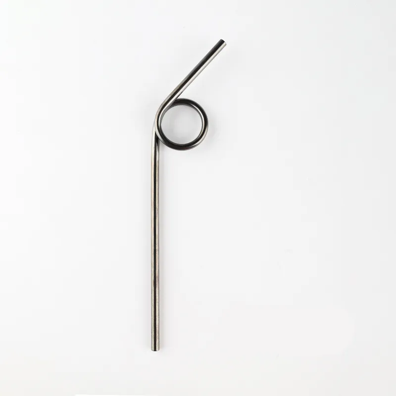 Stainless steel straw - Black