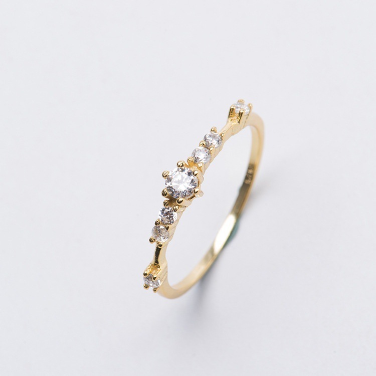 14Kagete Style Ring Jewelry in Sterling Silver Plated
