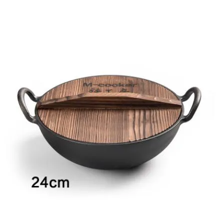 Mini Non-stick Fryer - Woodencover