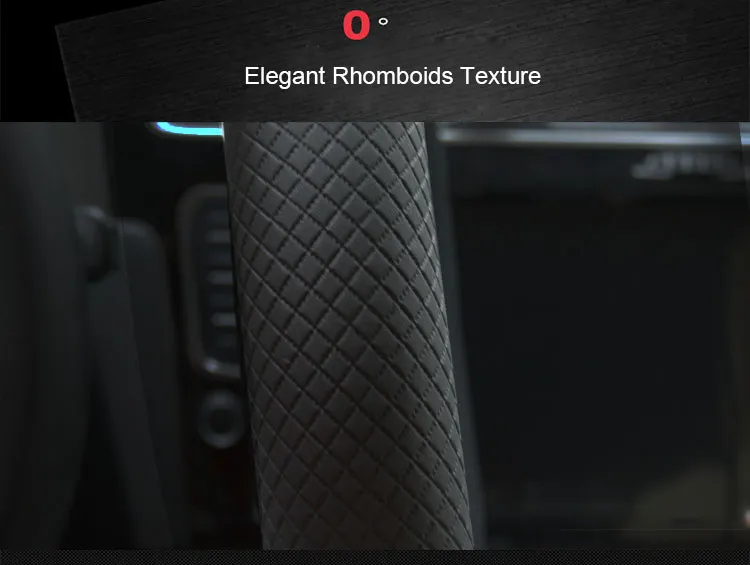 Universal Leather Car Steering Wheel Cover – image 4