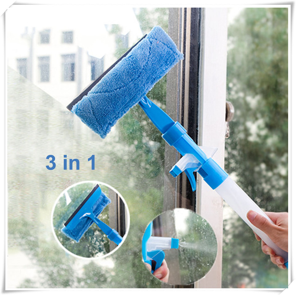 Multifunctional high-rise window glass wiper