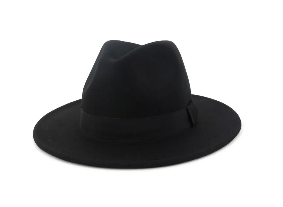 Wool top hat - Black