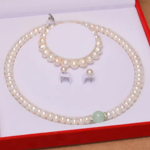 Pearl Necklace Plump White Natural