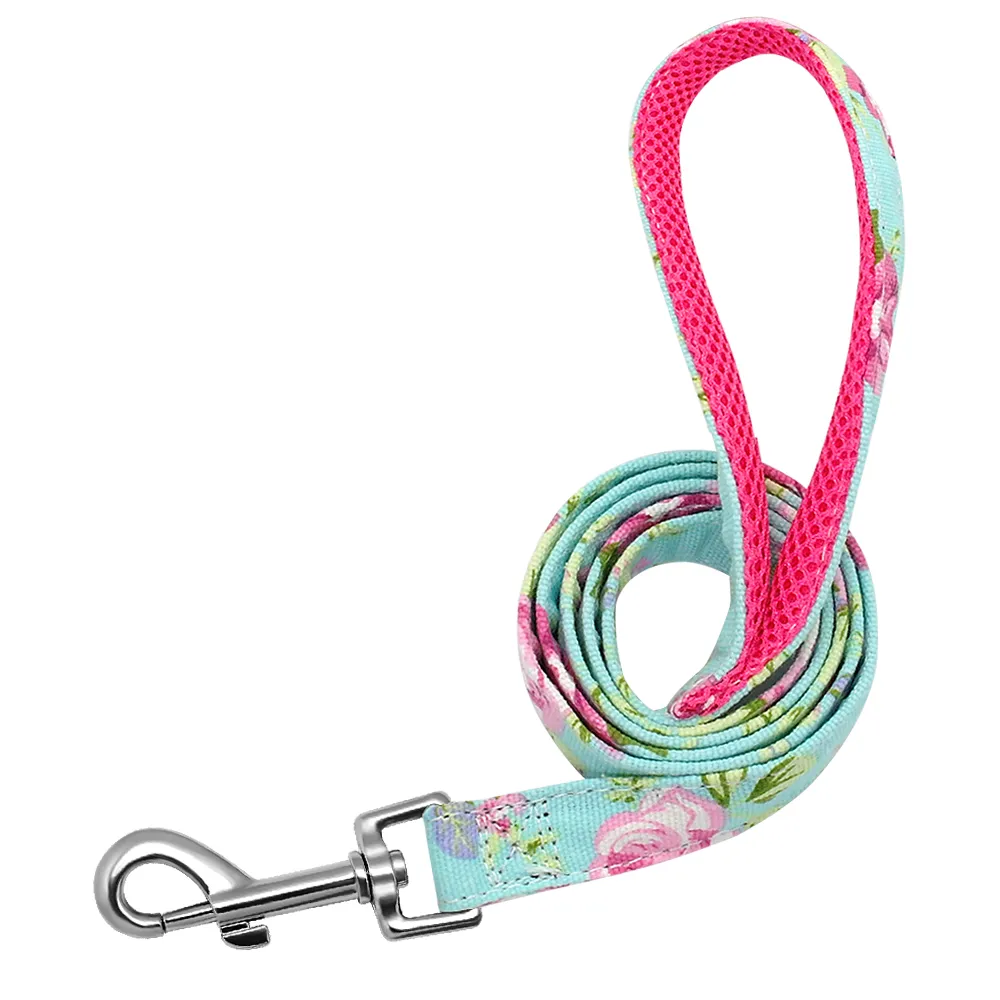 Cat Dog Collar Collar Lettering Anti-lost Tag Small Large Dog Traction Rope Collar Bell Dog Tag Custom - Mint Green Leash
