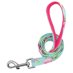 Cat Dog Collar Collar Lettering Anti-lost Tag Small Large Dog Traction Rope Collar Bell Dog Tag Custom - Mint Green Leash - View 1