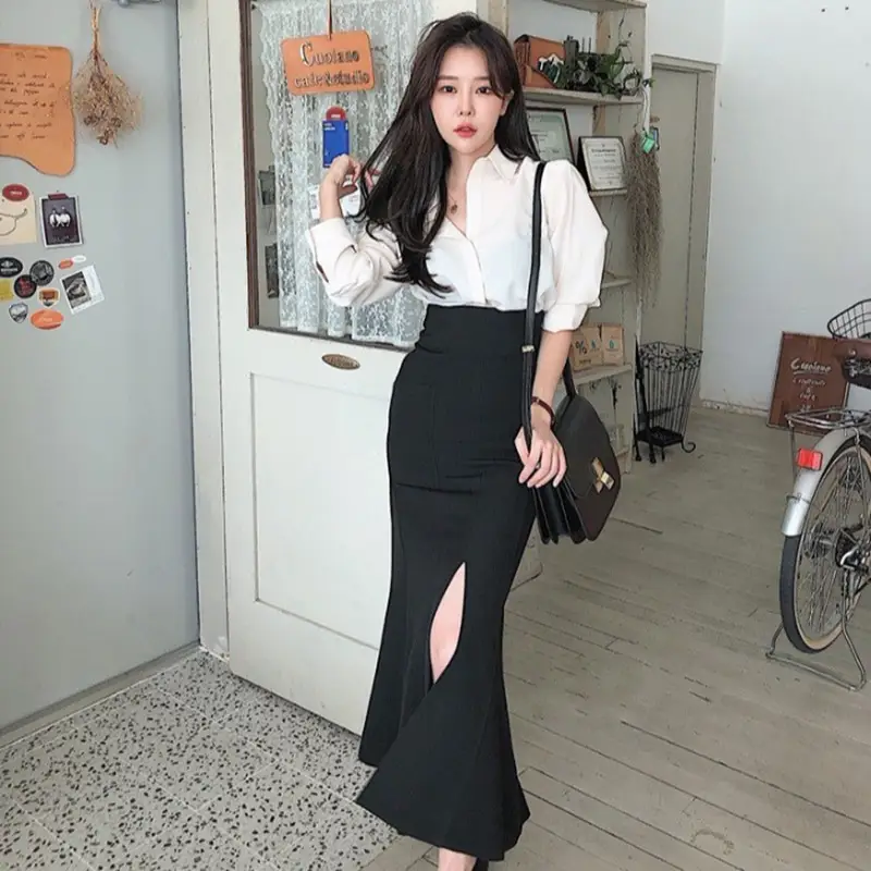 Mermaid skirt skirt suit