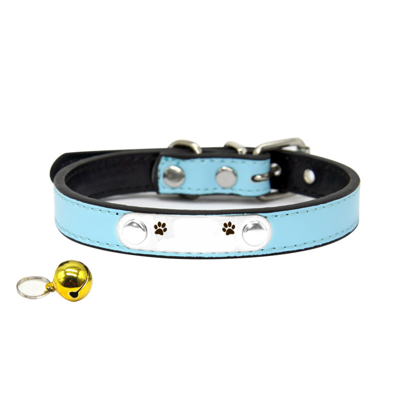 Anti lost Custom Dog Collar Cat Collar Blue - Shop at LoveMi