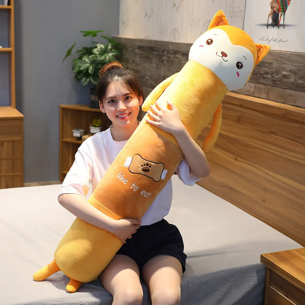 Cartoon Stuffed Animals Plush Long Pillow - Shiba Inu