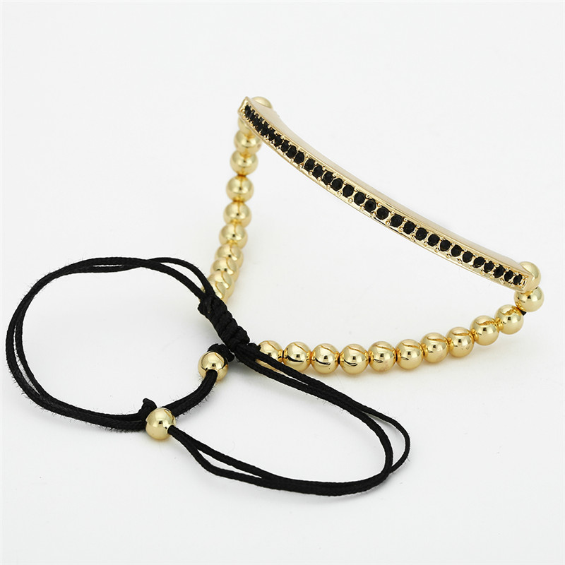 Crescent woven bracelet