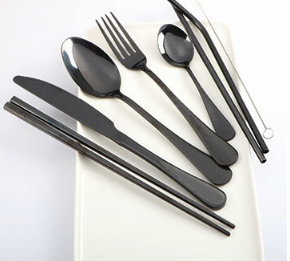 Seven-piece stainless steel cutlery set
