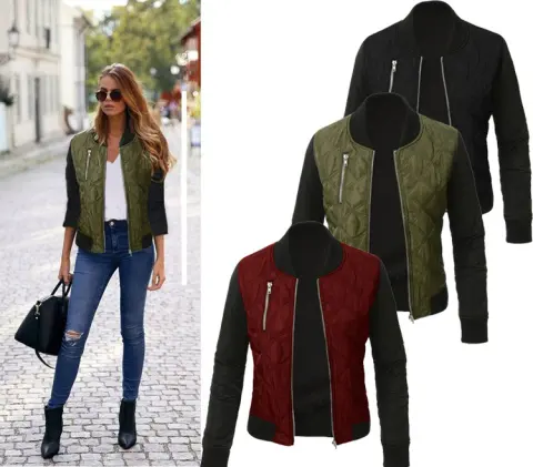 Autumn and Winter New Solid Color Fashion Zipped Cotton