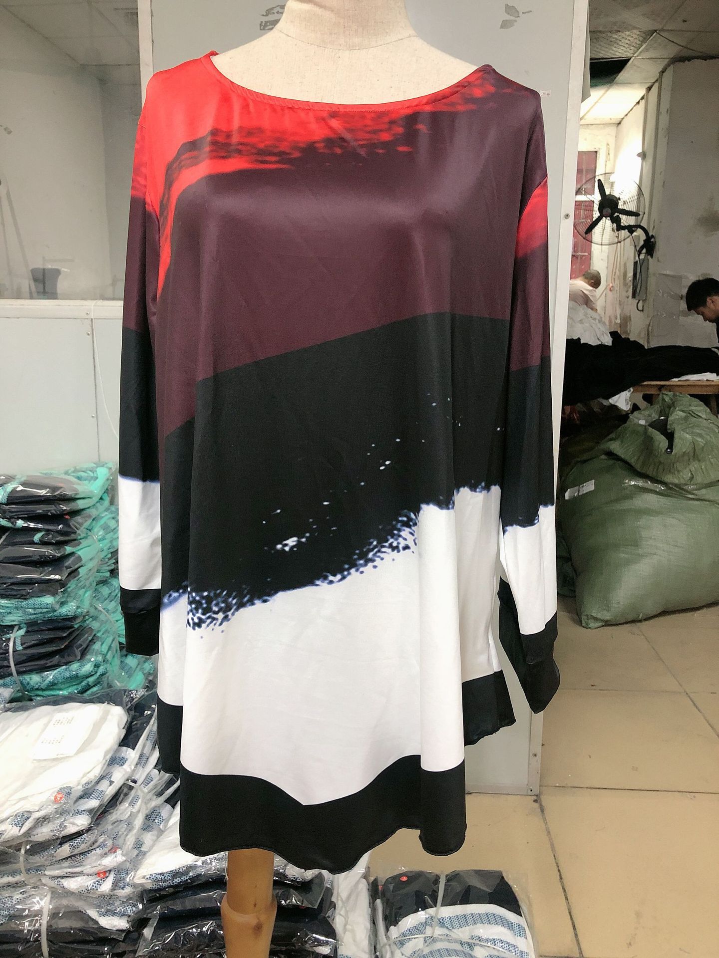 Digitally positioned printed T-shirt