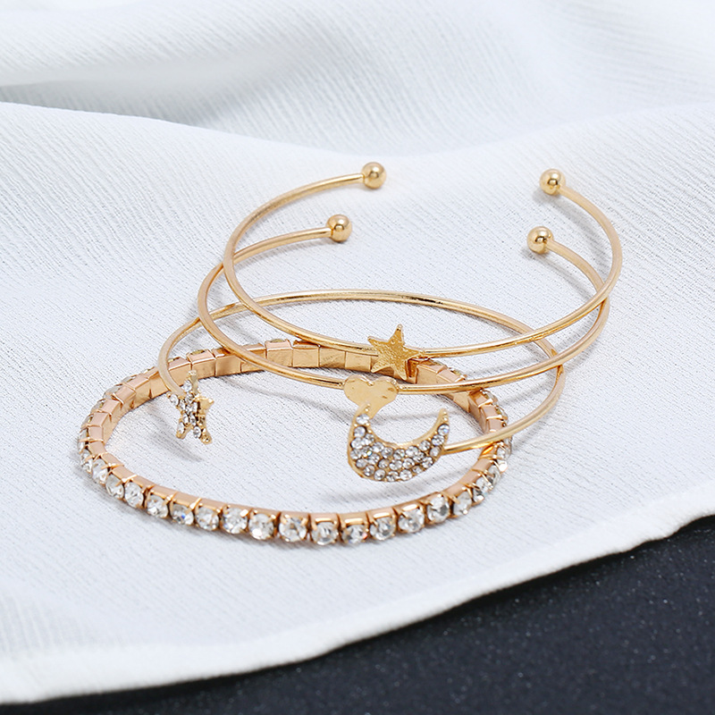 Star Moon Bracelet Set of 4