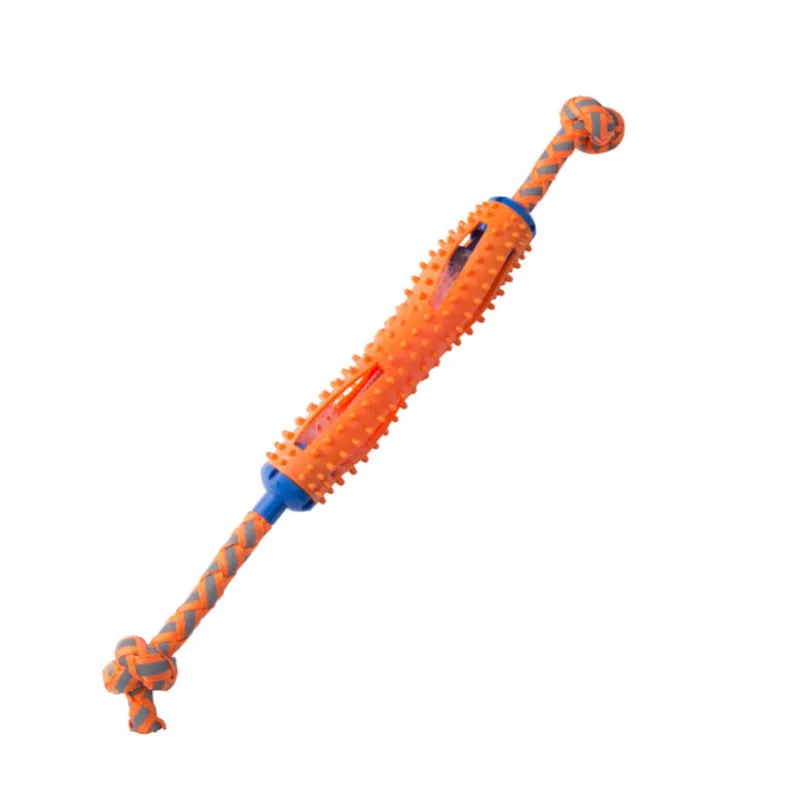 Doggy Brush Stick Soft Rubber Teeth Cleaning - Orange