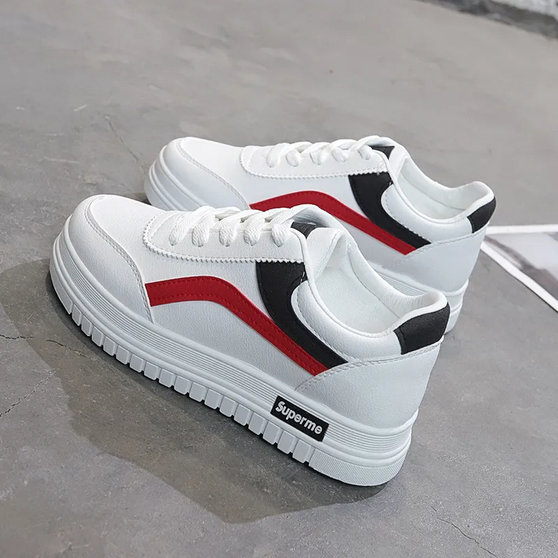 Wild casual white shoes - Black