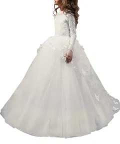 Princess dress flower girl evening dress - Beige - View 1