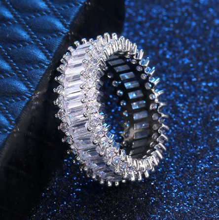European and American zirconium diamond ring