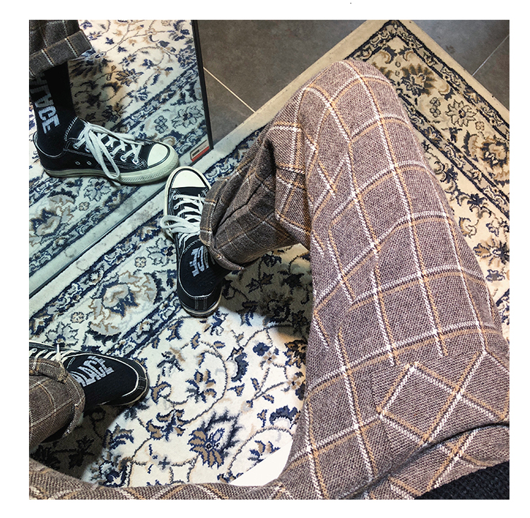 Straight barrel plus velvet thick cotton pants