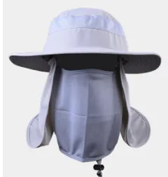 Fisherman hat sun fishing hat sun hat quick-drying outdoor hat - Light Grey - View 1