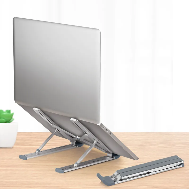 Folding Lifting Desktop Notebook Tablet Computer Stand – image 2