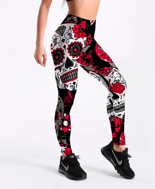 Women's Leggings Digital Print Pants Trousers Stretch Pants Photo Color 3Xl - Shop at LoveMi