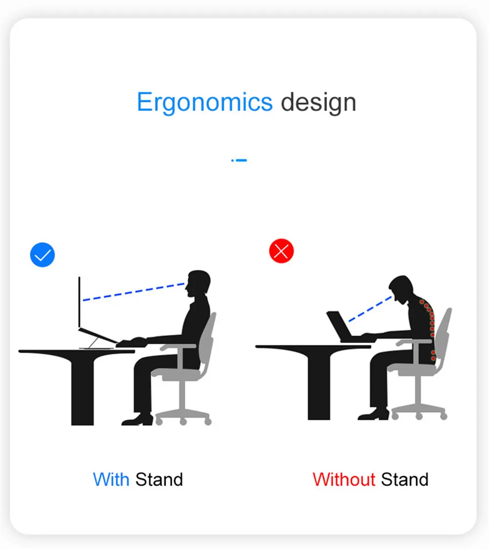Folding Lifting Desktop Notebook Tablet Computer Stand – image 5