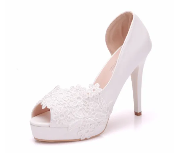 Foreign trade fish mouth sandals White - Shop at LoveMi