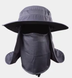 Fisherman hat sun fishing hat sun hat quick-drying outdoor hat - Dark Grey - View 1