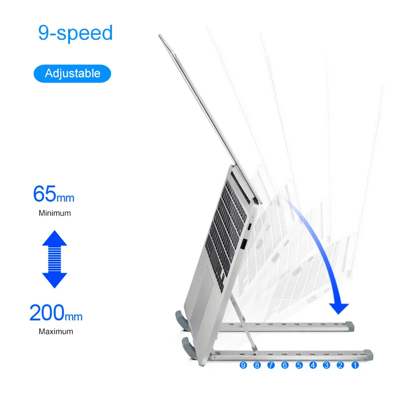 Folding Lifting Desktop Notebook Tablet Computer Stand – image 3