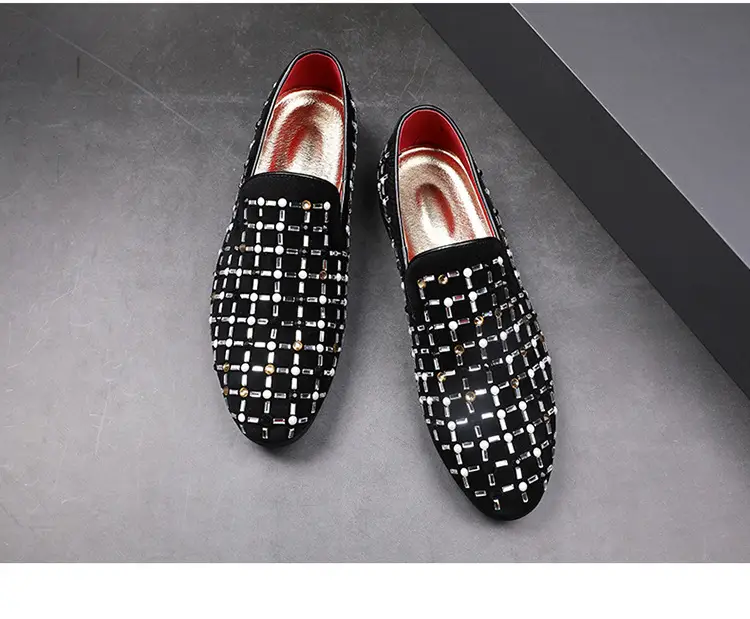 Studded Rhinestone Casual Shoes