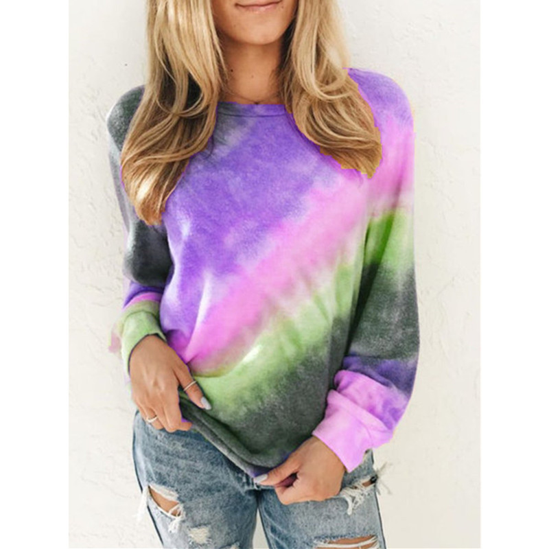 Round Neck Long Sleeve Casual T-Shirt