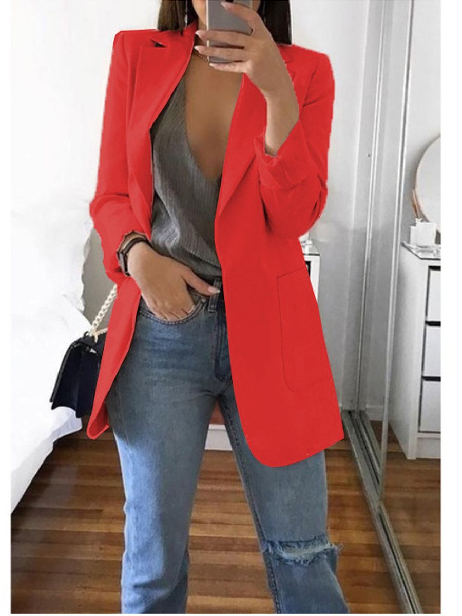 Long sleeve solid color cardigan
