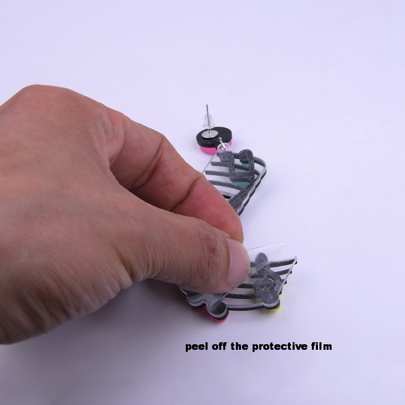 Musical notes staff earrings