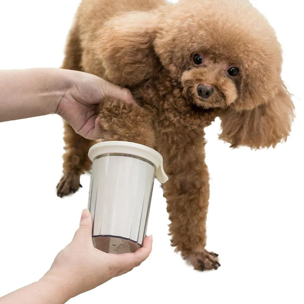 Portable Pet Foot Washer Cup Soft Silicone Bristles Pet