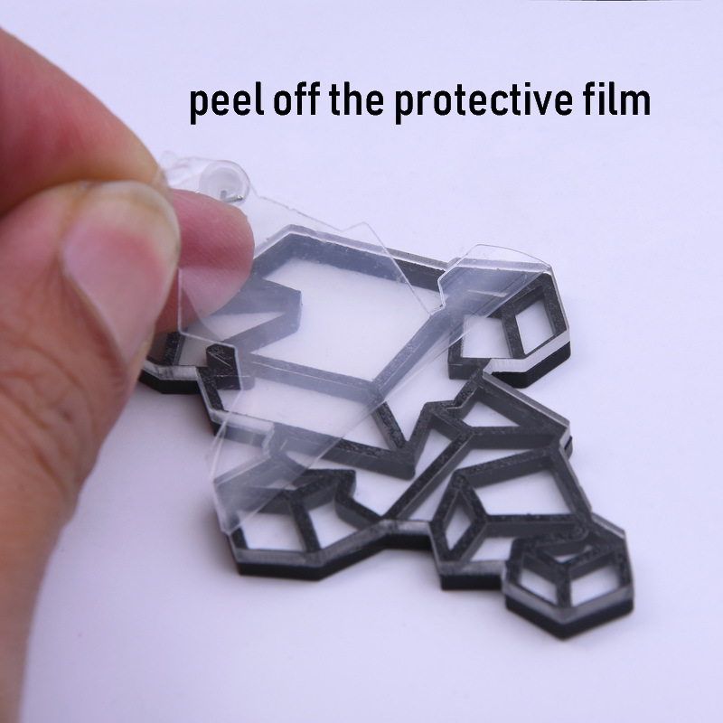 Rectangular geometric earrings