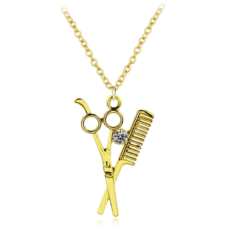 Scissor Comb Wash Cut Blow Necklace