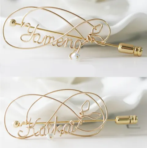 DIY Alphabet Brooch
