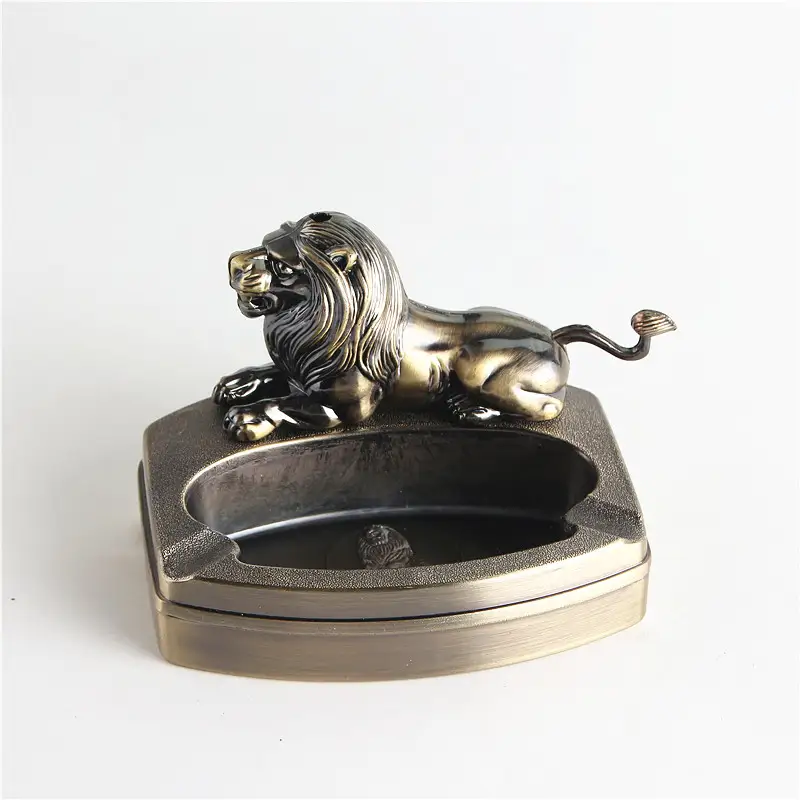 Lion Lighter Ashtray Creative Inflatable Metal
