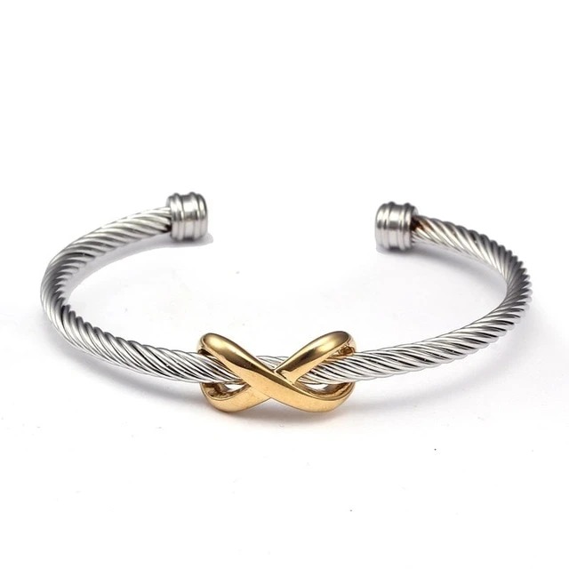 Adjustable titanium steel bracelet